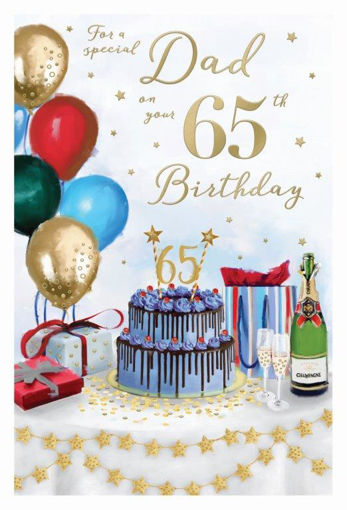 Picture of FOR A SPECIAL DAD ON YOUR 65TH BIRTHDAY CARD